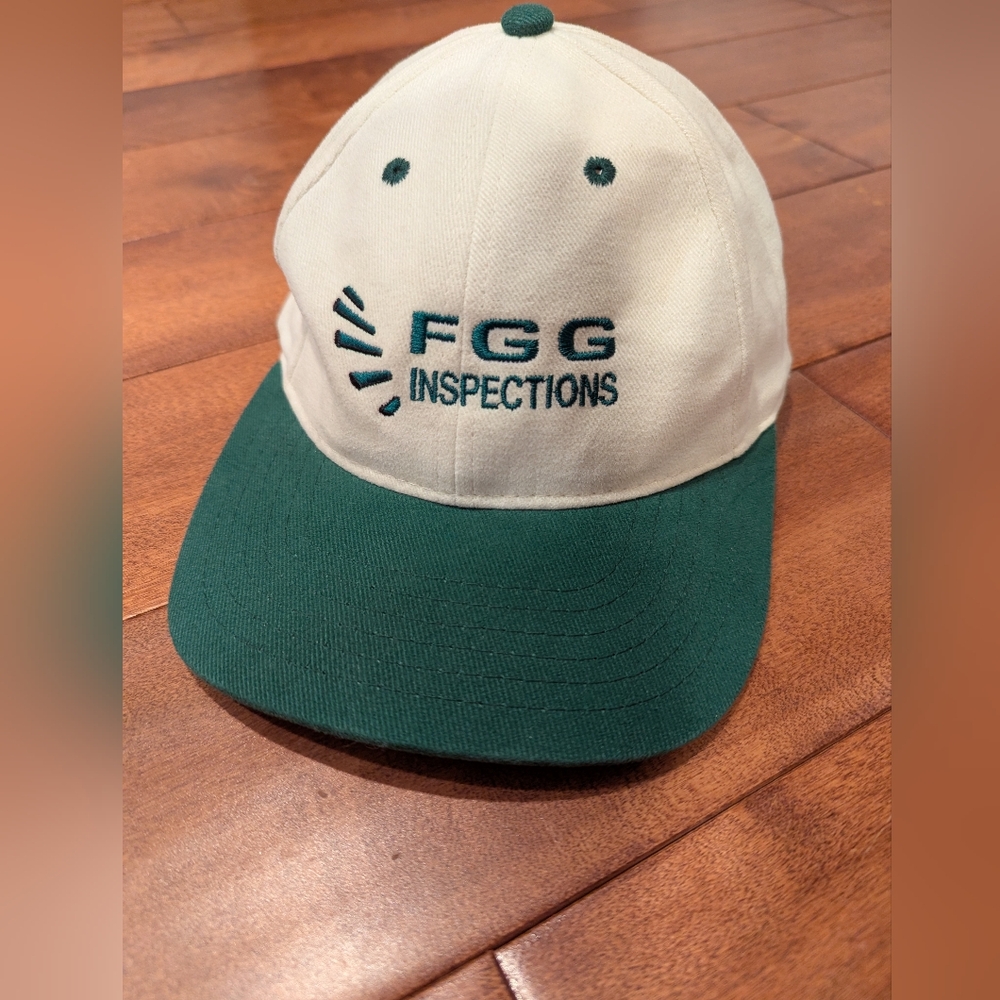 Vintage FGG Inspections Green and White Hat